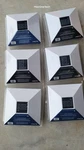 Set Of 6 Deckorators 4" X Solar Led Plastic Post Cap White # 282770 New. Fixed Price $49.97.