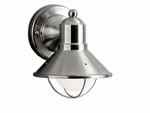 Kichler 9021NI Outdoor Wall Light Brushed Nickel Porch Lantern Open Box. Fixed Price $29.99.