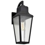 Nuvo Lighting Lawrence 21" Wall Lantern, Black/clear Seeded 60-8133. Fixed Price $246.99.