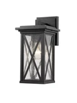 Brookside 1-LIGHT Outdoor Wall Sconce In Black. Fixed Price $200.00.