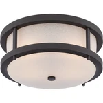 Nuvo Willis Led Outdoor Flush Mount, Antique White Glass, Text. Black 62-653. Fixed Price $197.60.