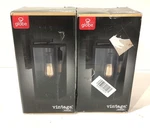 2PK Globe Electric 44314 Vintage Hurley 1-LIGHT Black Outdoor Wall Mount Sconce. Fixed Price $62.99.