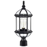 Nuvo 60/4976 - Boxwood 19" Outdoor Post Lantern Black W/ Clear Beveled Glass. Fixed Price $83.99.
