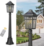 41" Solar Lamp Post With Remote - Dusk To Dawn Outdoor Lighting For Garden Pathw. Fixed Price $150.99.