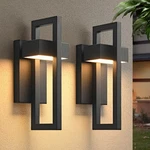 Sionlom Outdoor Wall Lights Modern Led Exterior 13.78INCH 2PACK , Black. Fixed Price $101.99.