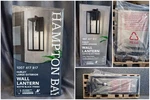 Hampton Bay Hurley Large Outdoor Wall Lantern Matte Black Clear Glass Modern. Fixed Price $45.00.