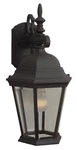 Textured Black One Light Wall Mount From The Straight Glass Cast Collection. Fixed Price $97.20.