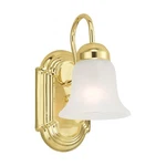 Livex Lighting 1071P Brass Riviera 1-LIGHT Bathroom Sconce. Fixed Price $99.96.