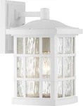 Quoizel SNN8408W One Light Outdoor Wall Lantern Stonington White Lustre. Fixed Price $134.99.