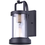 Canarm Lighting IOL457BKR Madison Outdoor Wall Matte Black And Rope. Fixed Price $56.80.