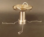 Steel Bead Chain Ceiling Light Fixture Hardware Set For 3 Hole Glass Shade #510S. Fixed Price $66.75.
