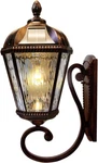 Gama Sonic Solar Outdoor Wall Light, Royal Bulb Exterior Brushed Bronze. Fixed Price $249.86.