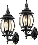 Outdoor Garage Lights Wall Mount, Dusk To Dawn Led Lighting Lantern. Fixed Price $79.99.