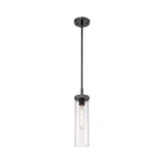 Innovations Lighting Lincoln 1-LT 12" Stem Pendant, Mb/cg 471-1S-BK-G471P-12CL. Fixed Price $224.40.