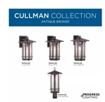 Progress Lighting Cullman Outdoor 19" Tall Wall Lights & Post. Fixed Price $250.00.