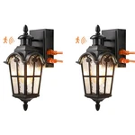 Edishine Motion Sensor Wall Lantern With Electrical Outlet, Weatherproof. Fixed Price $109.99.