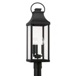 Capital Lighting Bradford Outdoor Post-lantern, Black/clear 946432BK. Fixed Price $198.00.