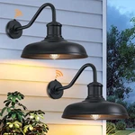 13.8'' Diameter Large Dusk To Dawn Outdoor Gooseneck Barn Light 2 Packs, Outd.... Fixed Price $110.09.