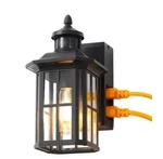 Edishine 12.8 In. Black Motion Sensing Dusk To Dawn Outdoor Hardwired Wall Light. Fixed Price $49.35.