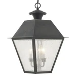 Livex Lighting 2170 Charcoal Mansfield Outdoor Pendant With 3-LIGHTS. Fixed Price $645.96.