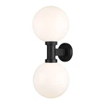 Z-lite Laurent Light 34" Outdoor Wall Sconce, Black/opal 597B2-BK. Fixed Price $404.00.