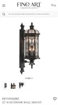 Fine Art Handcrafted Lighting 413881-1ST Devonshire 32"H Bronze. Fixed Price $950.00.