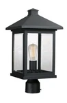 Z-lite 531PHBR Black Portland 18.5"H 1-LIGHT Outdoor Lantern Post Open Box. Fixed Price $189.99.