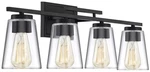 Savoy House Calhoun 4-LAMP 32" Bathroom Vanity Light Fixture Black 8-1020-4-BK. Fixed Price $99.95.