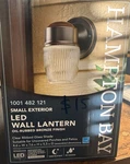 Hampton Bay Led Dusk-to-dawn Outdoor Wall Lantern Oil-rubbed Bronze 1001482121. Fixed Price $18.95.