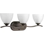 Progress Lighting Laird 3-LIGHT Antique Bronze Etched Glass Vanity. Fixed Price $51.07.