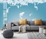 3D Soft Feather ZHUA20300 Wallpaper Murals Removable Self-adhesive Ann 24. Fixed Price $14.25.