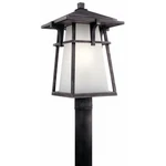 -1 Light Outdoor Post Lantern-with Arts And Crafts/mission INSPIRATIONS-20. Fixed Price $317.95.