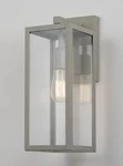 New Globe Electric Bowery Indoor Outdoor Farmhouse Wall Sconce Matte Gray Finish. Fixed Price $55.00.