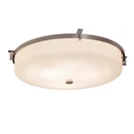 Justice Design Fusion Era 21" Led Round Flush, Opal/ch FSN-8988-OPAL-CROM. Fixed Price $368.00.