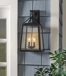 Home Decorators Blakeley 19.25 In. Transitional 2-LIGHT Black Outdoor Wall. Fixed Price $31.50.