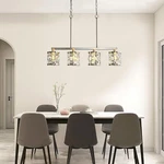 Linear Chandelier For Dining Room, 4 Lights Great Lighting.. Fixed Price $44.99.