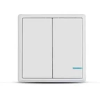 1X Wireless 2 Gang Smart Wall Switch, Dual Button Sensor, Led Light, White, IP54. Fixed Price $13.46.