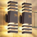 Dastor 2 Pack Dusk Dawn Fixture, Modern Wall Lights Brown Exterior S.... Fixed Price $91.89.