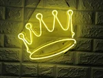 Imperial Crown Yellow Acrylic 20" Neon Light Sign Lamp Bedroom Home Wall Decor. Fixed Price $124.79.