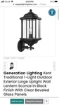 New Generation Lighting Kent Traditional One Outdoor Lantern. Fixed Price $72.55.