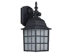 Sunset Lighting F7918-31 14-1/4" Outdoor Wall Lantern With Textured Frosted Glas. Fixed Price $69.99.