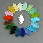 Sea Horse Pendant Beads, You Pick Color, Frosted Glass Finish, 2 Pieces. Fixed Price $5.79.