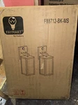 Hukoro Outdoor Sconce 6.3"H X 4.57"W Metal Rectangle Black 2PC-PACK. Fixed Price $85.00.