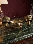 Antique Solid Brass Wall Sconces Fixture 2-LIGHT Art Deco Transitional. Fixed Price $149.50.