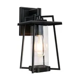 Monkfish 1 Outdoor Wall Light, Matt Black Finish With Clear Glass Lamp .... Fixed Price $94.18.