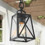 Lnc Black Outdoor Hanging Mini 1-LIGHT Lantern Pendant. Fixed Price $34.99.