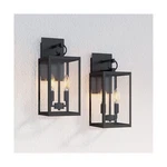 Nathan James Ferris Outdoor Black Wall Sconce Light Fixture, Porch Lantern Fo.... Fixed Price $293.63.