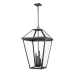 Z-lite Talbot 4 Lt Outdoor Chain Mount Ceiling, Black/beveled 579CHXLX-BK. Fixed Price $1038.00.