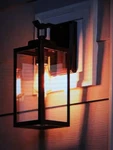 Pia Ricco 1-LIGHT Matte Black Outdoor Wall Lantern Sconce With Clear Glass. Fixed Price $25.60.