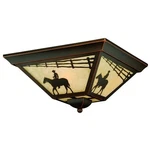 Vaxcel T0109 Trail 14IN Outdoor Flush Mount Bronze. Fixed Price $259.99.